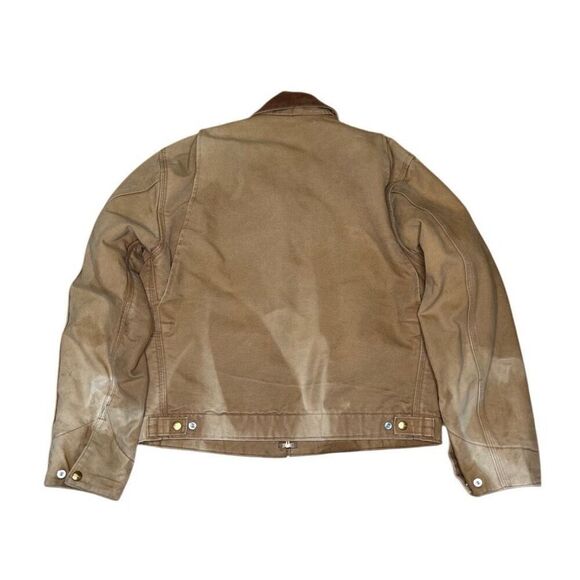 Vintage Carhartt Detroit J01 Brown BRN Jacket Size 40 Regular Medium - Picture 7 of 13